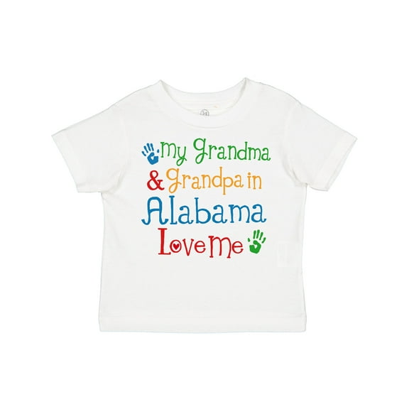 Inktastic Alabama Grandma Grandpa Love Me Boys or Girls Toddler T-Shirt