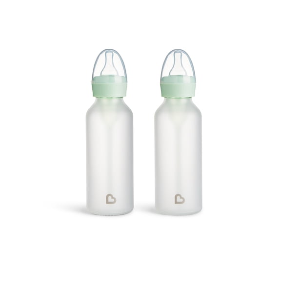 Bond™ Silicone Coated Glass Bottle, 2-Pack 8 oz, Mint