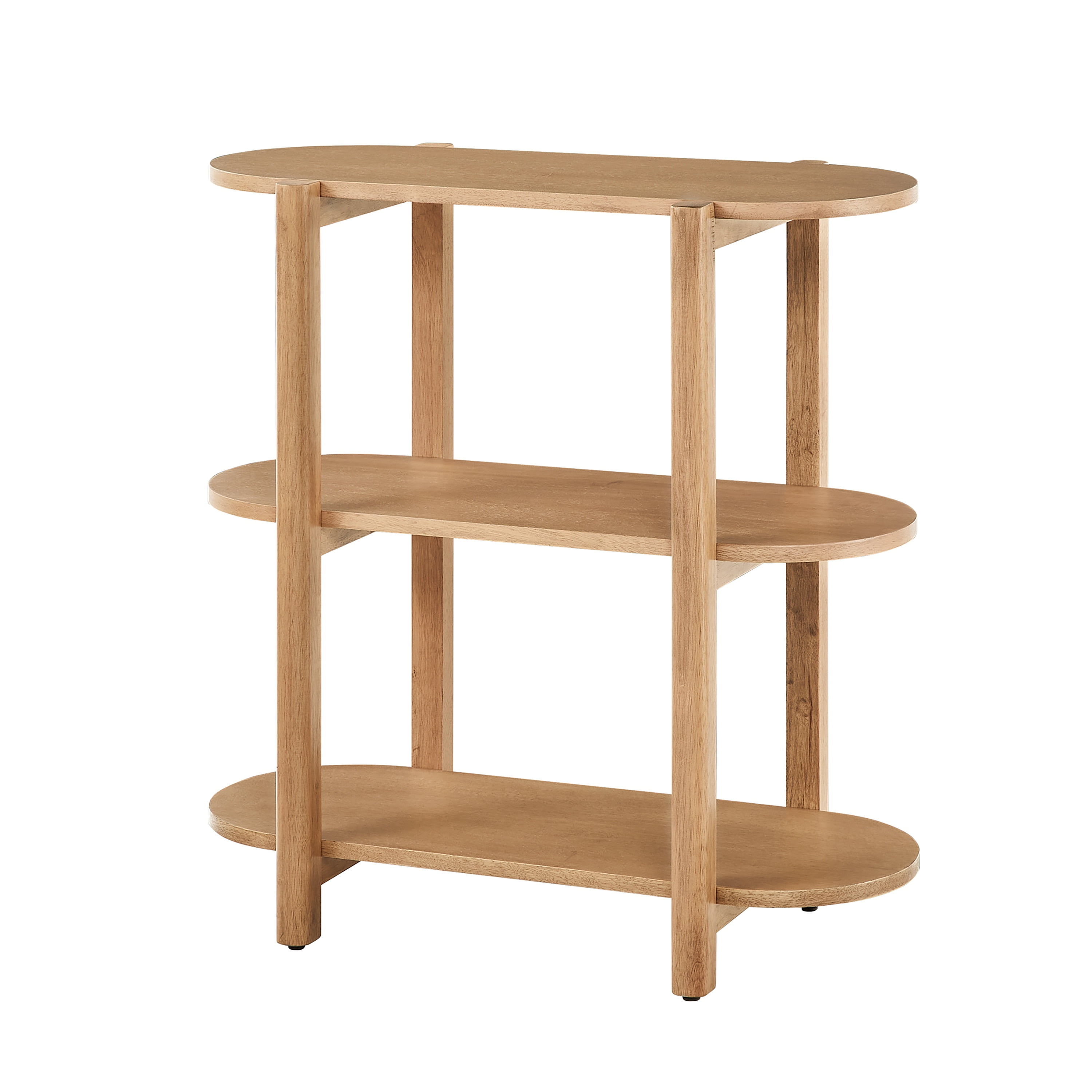 Bower Home Modern 32" Wood Bookcase in Toasted Oak