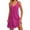 Hot Pink, variant on Women's Casual V Neck Tank Dress Summer Boho Beach Dress with Pockets Loose Flowy A Line Dress Womens Casual Trendy Midi Dresses