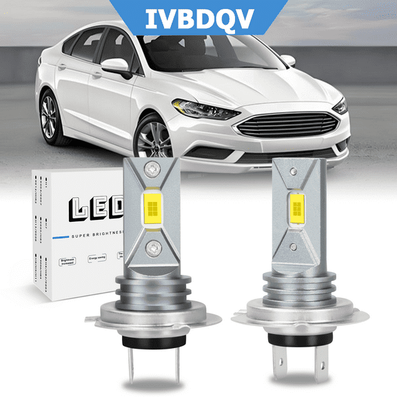 For 2006-2018 Ford Fusion LED Headlight Bulbs H7 High Low Beam Fog Light 6000K 2pcs