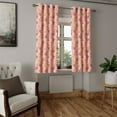 thumbnail image 2 of Ambesonne Coral Grommet Curtain, Heart Valentines Love, 50" x 63", Coral, 2 of 6
