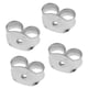 thumbnail image 4 of Paquete de 4 tapones de mariposa de repuesto para pendientes de plata de ley 925 - 4 Platino, 4 of 9