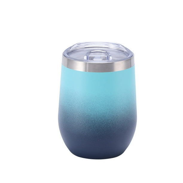 Taza de cáscara de huevo de 12 oz Swig304, taza de vino tinto de acero inoxidable, gran panza, taza de agua con conservación del calor en forma de U