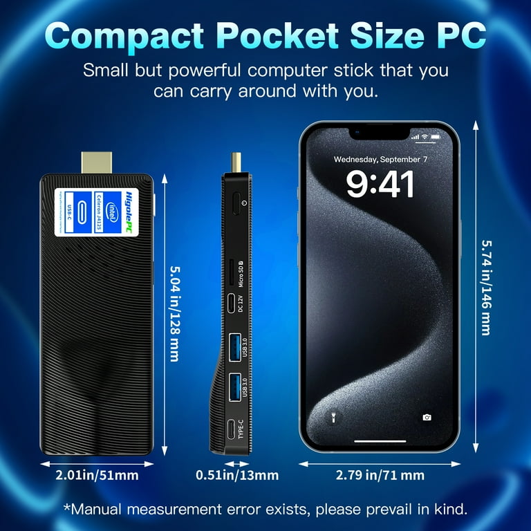 HigolePC ミニPC  Celeron J4125  256GB HIGOLEPC Mini PC - Intel Celeron J4105, Windows 11 Pro, 8GB