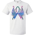thumbnail image 3 of Inktastic Thyroid Cancer Awareness with Butterfly Ribbon Words T-Shirt, 3 of 5