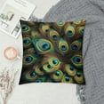 thumbnail image 2 of Leisuo Peacock Feather case for Hair and Skin, Bird Animal Pillowcase with Zipper, Soft Pillow Cover, Slip Cooling Cases, 2 of 5