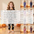 thumbnail image 4 of NOLDARES Toddler Baby Boy Girls Halloween Pajamas Set Kids Pumpkin Ghost Sleepwear 2 Pcs Pjs Cute Cartoon Print Long Sleeve Top and Pants(Black,8-9 Y), 4 of 9