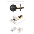 Simple Installation Interior Door Lock with Key Suitable for Various Doors - Walmart.com