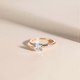thumbnail image 2 of 1.5CT 925 Sterling Silver Engagement Rings Round Cut Solitaire Cubic Zirconia CZ Wedding Promise Rings for Her Wedding Bands for Women Size 3-11, 2 of 4