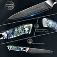 thumbnail image 6 of Kitchen Knife Damascus Steel Knife VG10 67 Layers Japanese Chef Knives Santoku Carving Cutting Tool Abalone Shell Handle with Sheath and Giftbox, 6 of 7