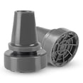 thumbnail image 2 of Vruping 1 PC Crutch Cane Tip, Anti-Slip 360 Rotating Walking Stick Pad End Bottom Tip Accessory, Grey, 2 of 4