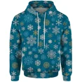 thumbnail image 3 of Sudadera con capucha de copo de nieve para hombre, sudaderas con capucha geniales para hombre, novedad en sudaderas y sudaderas, ropa navideña Y2k, regalo de Papá Noel, 3 of 5