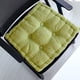 thumbnail image 4 of Cojín de asiento con forma de galleta, cómodo, cuadrado, y sencillo, para meditación, para oficina, dormitorio, sofá, decoración. Amarillo verde, 4 of 8