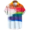 thumbnail image 3 of Xysaqa Gym Tops Tshirts Shirts for Men Men's Novelty Hawaiian Shirt Tie-Dyed Big & Tall Mens Shirts Casual Short Sleeve Button Up T-Shirt Summer Hawaiian Beach Vacation Shirts S-5Xl Men T-Shirts Graph, 3 of 3
