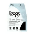 thumbnail image 2 of L'eggs Women's Sheer Energy Medium Leg Support Control Top Sheer Tights, 2 Pair, 2 of 9