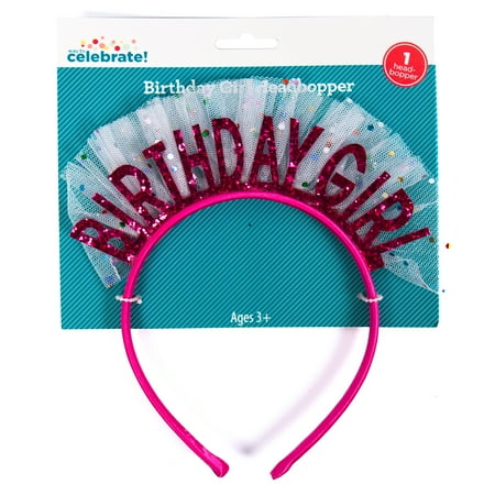 “Birthday Girl” Tulle Head Bopper, 8 in. x 1 in. x 7.5 in., Way to Celebrate