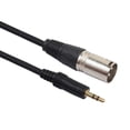 thumbnail image 3 of Estéreo de 3,5 mm (1/8 de pulgada) estéreo a cable XLR, negro Sunnimix Cable de micrófono XLR de 3 clavijas, 3 of 8
