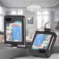 thumbnail image 2 of for Samsung Galaxy Z Flip 5 Case, PU Leather Protective Cover with Ring Flip Phone Case Samsung Galaxy Z Flip5 ZH Black, 2 of 18