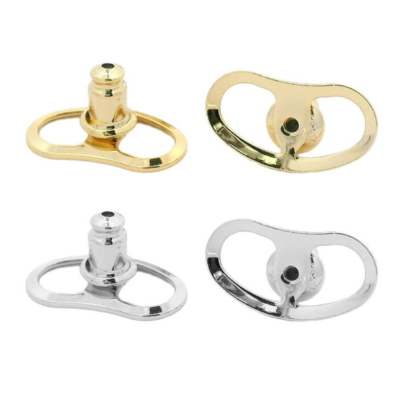 Set of 4 Ear Closures Plug Comfortable Ear Lobes Support Patches for Large Earring Wearers Replacements for Ear Studs