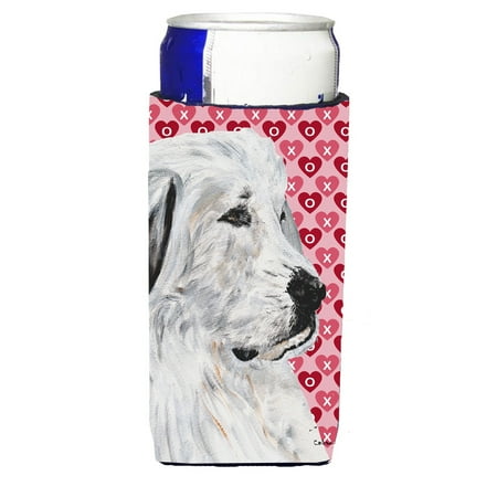 

Carolines Treasures SC9714MUK Great Pyrenees Hearts and Love Ultra Hugger for slim cans Slim Can multicolor