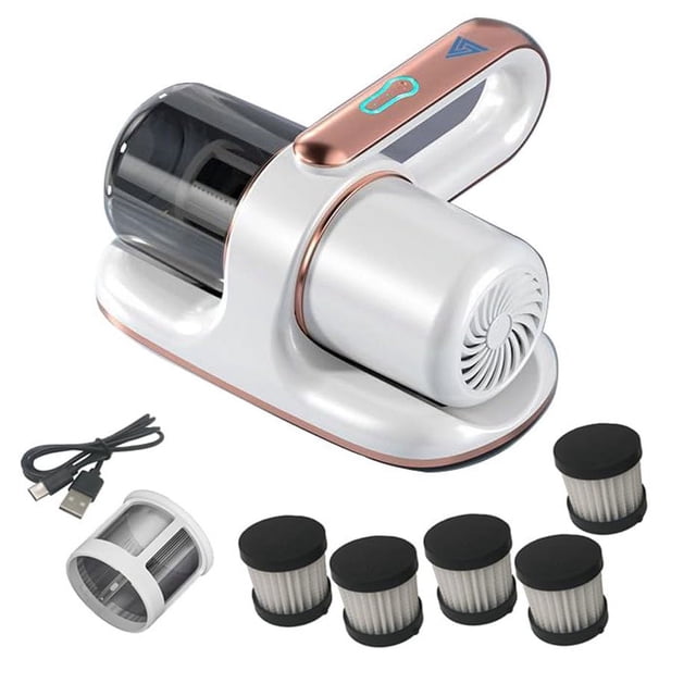 Mistaha Portable Wireless UV Sterilization Dust Mite Vacuum Cleaner Kit - High Suction Power & Multiple Filtration, USB Type-C Charging