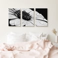 thumbnail image 4 of wall26 Canvas Print Wall Art Set Black &amp; White Daisy with Dew Droplets Floral Botanical Photography Realism Rustic Scenic Dramatic Grayscale Dark for Living Room, Bedroom, Office - 24"x36&qu, 4 of 6