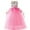 Pink Dress, variant on Girl Unicorn Party Princess Dress Rainbow Tulle Long Wedding Gown Birthday Kids Clothes
