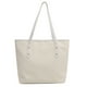 thumbnail image 2 of Bolso tote de lona para mujer | Bolso grande para playa y compras | Estampado de letras personalizado | Forro impermeable | Bolso de hombro informal para playa, supermercado y viajes, 2 of 4