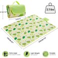 thumbnail image 2 of Picnic Blanket 145*200 cm, Foldable with Carrying Handle(Avocado), 2 of 4
