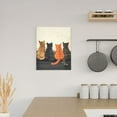 thumbnail image 6 of Gaeub Four Cats Watching Rain Print Modern Canvas Wall Art Prints,Artwork Abstract Paintings,Canvas Decorative,Pictures on Canvas for Home Decorations,Wall Decor, 6 of 6