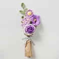 thumbnail image 1 of Ramo artesanal de flores de lana de punto | Arreglo floral de ganchillo | Decoración de hilo acogedora hecha a mano | Regalo único y duradero | 1 Pieza | Cuidado fácil | Ideal para la decoración del, 1 of 2