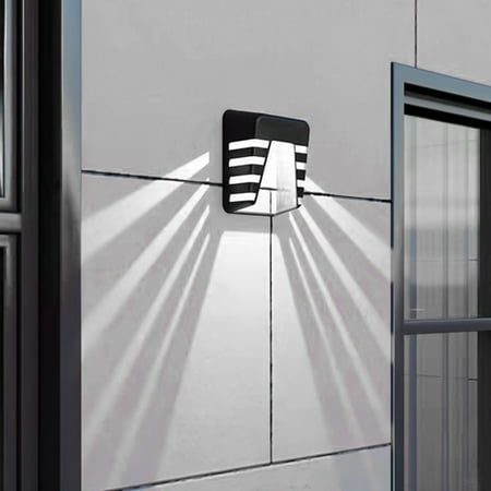 

sdhkgrrt Solar Lights Outdoor Decorative Solar Wall Light UP And Down Illuminate Outdoor Sunlight Lamp IP65 Modern Decor For Home Garden Porch