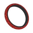thumbnail image 2 of XMXY Car Steering Wheel Cover, Red Retro Floral Non-Slip Jeep Truck Universal Elastic Steering Wheel Protector 15 inch, 2 of 8