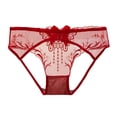 thumbnail image 1 of Gibobby Pantaleta de encaje para mujer Encaje de mujer Sexy Encaje transpirable Ahueca hacia fuera y las nalgas Bragas breves puras(C,Talla única), 1 of 4