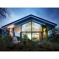thumbnail image 4 of Aplique de pared LED moderno de 10 W con carcasa de aluminio, resistente al agua IP65, iluminación superior/inferior, blanco cálido de 3000 K para uso interior/exterior (blanco), 4 of 5