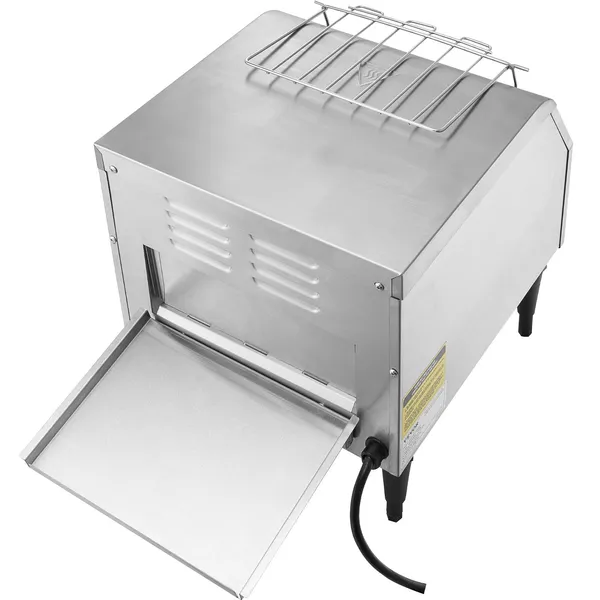 Commercial Conveyor Toaster 300 Slices Per Hour Heavy Duty Stainless Steel Electric Restaurant Toaster for Toast Bun Bagel Bread