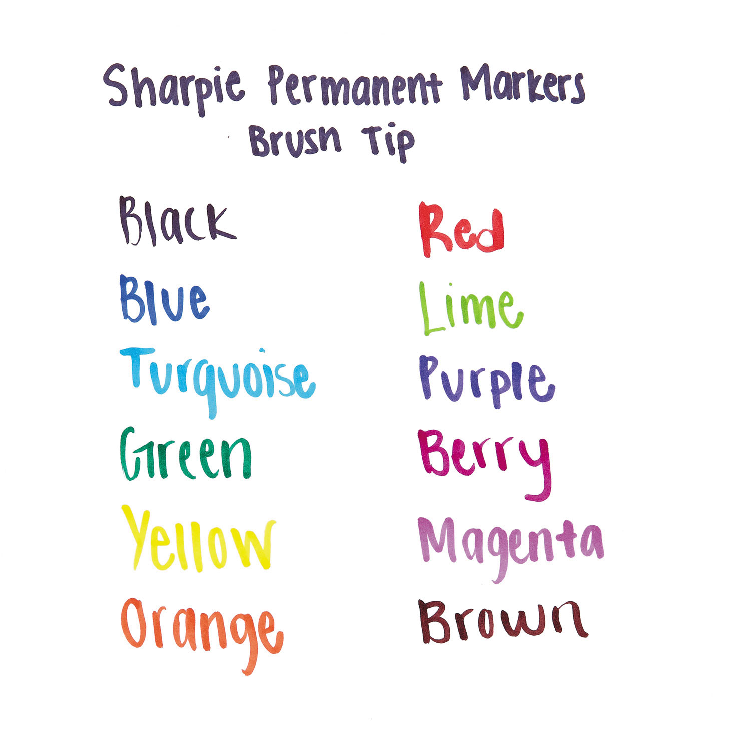 Sharpie® Brush Tip Marker, Black - image 3 of 4