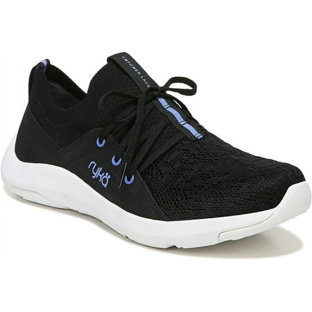 

Ryka Women s Empower Slip On Faux Lace Walking Sneakers Black 11M