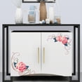 thumbnail image 4 of Flores refrigerador PVC Mural arte pared pegatinas póster calcomanías decoración del hogar, 4 of 4