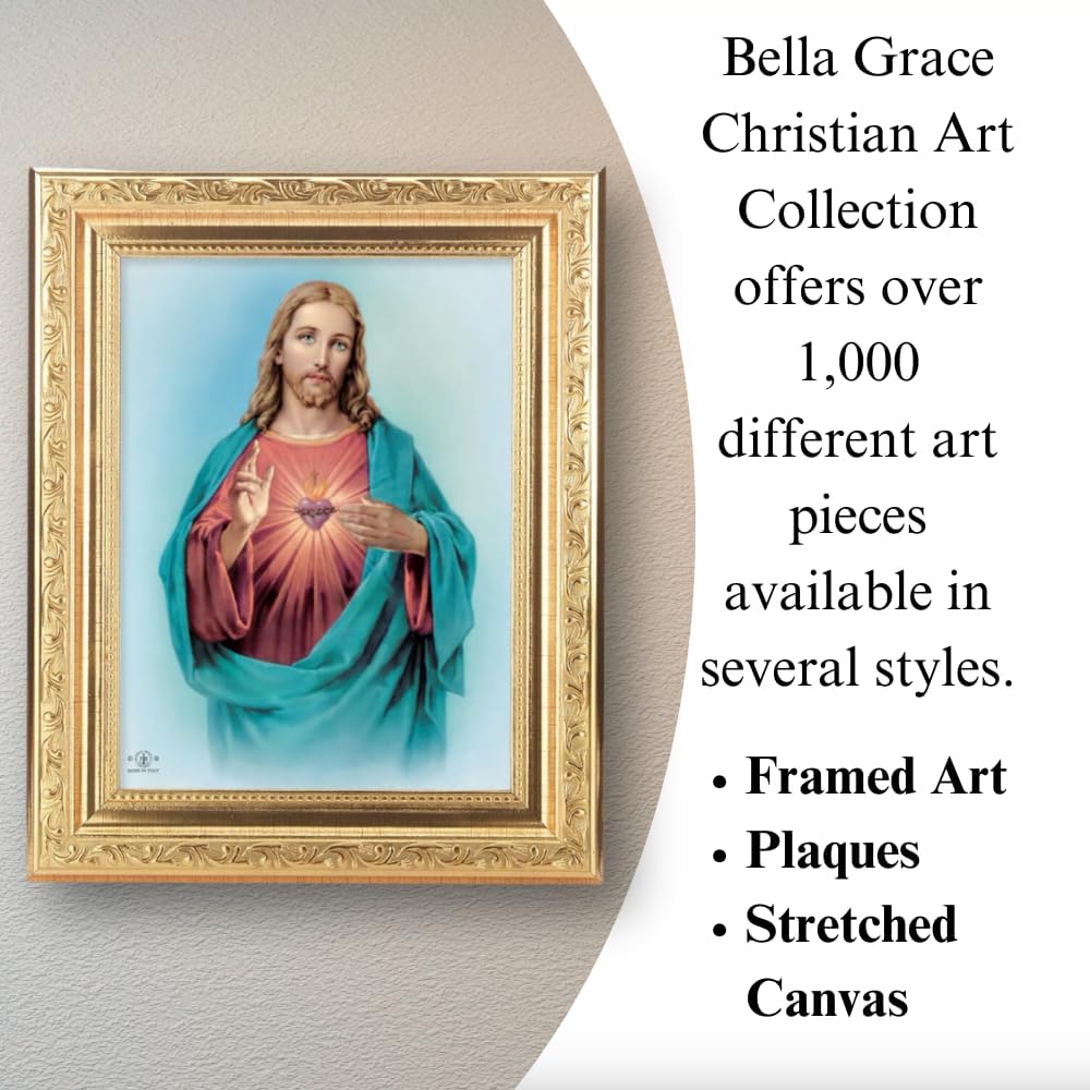 Faustina With Divine Mercy Picture Framed Wall Art Decor Small, Antique ...