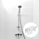 thumbnail image 2 of Bathroom Shower Slide Bar Clamp Punch-free Shower Tube Holder Dual Buckles Shower Tube Holder, 2 of 3