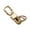 Gold, variant on Braided Rope Keychain with Secure Metal Clasp for Keys Lightweight Compact Design for Travel and Daily Use