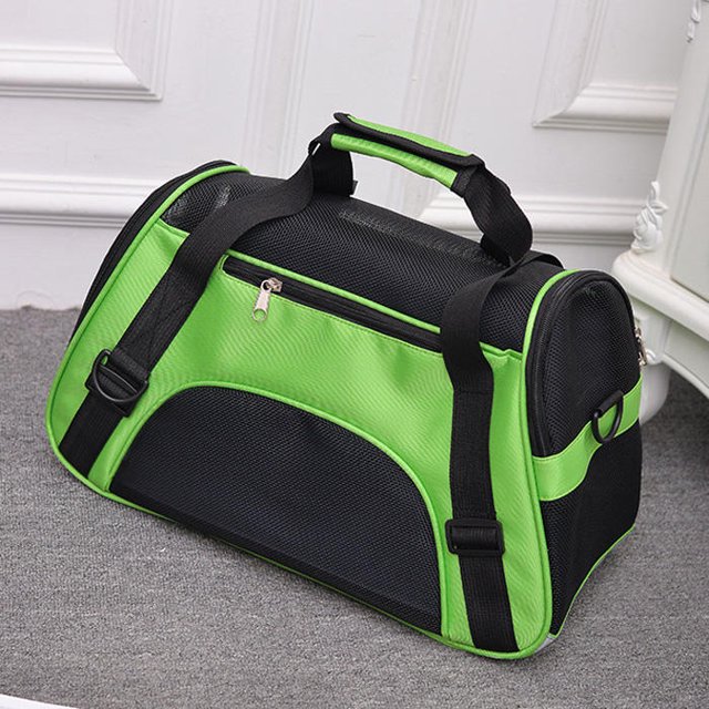 Transportín de viaje para mascotas de lados blandos para gatos, perros, cachorros, cómodo, portátil, plegable, para mascotas, aprobado por la aerolínea