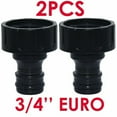thumbnail image 1 of 2 Pcs/Lot Nipple Connector Hose Connector Threaded Pipe Adapter Drip Irrigation EURO 2pcs, 1 of 8
