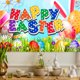 thumbnail image 1 of Fiudx Banners de Pascua, Fondos de Poliéster Vibrantes, Tres Tamaños Disponibles, Decoración Festiva de Primavera, Uso En Interiores y Exteriores, Reuniones Familiares y Celebraciones, Diseño Reutili, 1 of 6