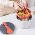 thumbnail image 5 of Suodoka Microwave Rice & Veggie Steamer – Portable All‑In‑One Rice Cooker, Pasta Strainer, Venting Design, Dishwasher Safe, 7.5" x 7.5" x 5.9", 5 of 7