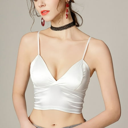 

Topumt Ladies new deep V summer sexy solid color wild tube bra strap