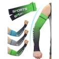 thumbnail image 2 of Deago 3 Pairs Cooling Arm Sleeves for Men Women UV Sun Protection Long Arm Sleeves Ice Silk Arm Cover Sleeves for Driving Cycling Golf Fishing (Multicolor), 2 of 10