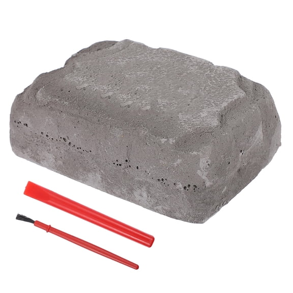 LOLIPPYY 1Set Archaeology Digging Kit with Dark Grey Dinosaur Model for Hand Eye Coordination and Stem